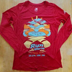 Eugene Marathon 2021 New Balance Womens Size M Medium Long Sleeve Shirt T-Shirt